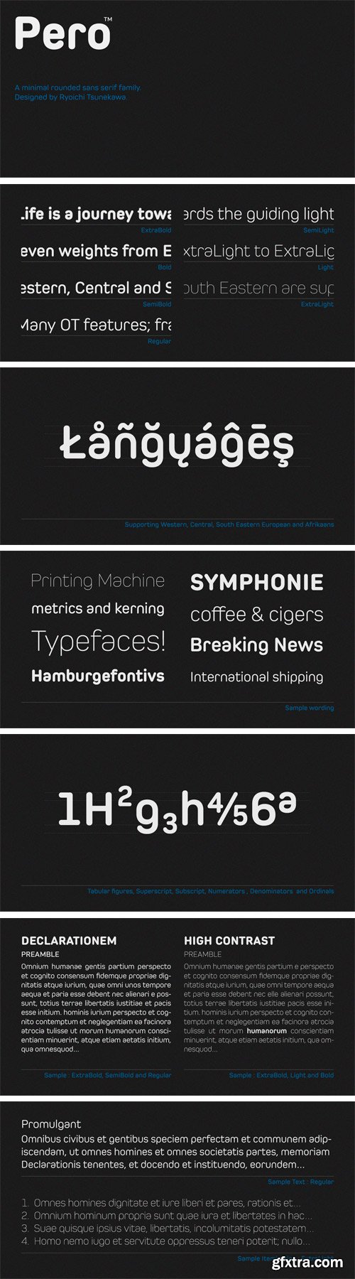 Pero Font Family - 7 Fonts for $125