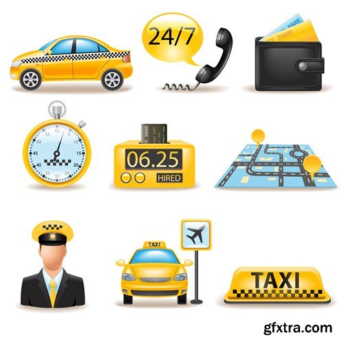 Taxi Collection, 25xEPS, AI Taxi Collection, 25xEPS, AI