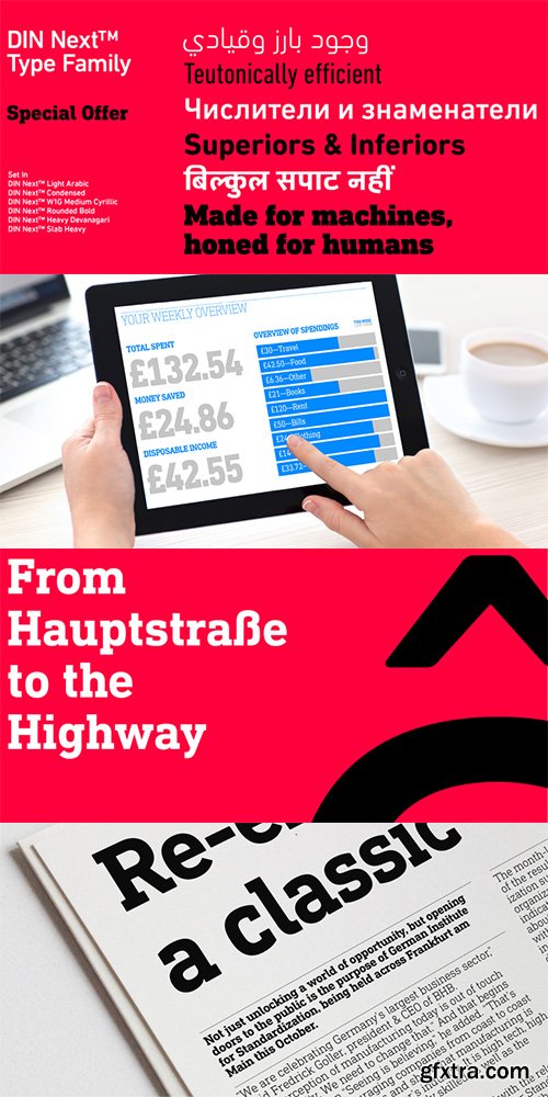 DIN Next Slab Font Family 14xOTF