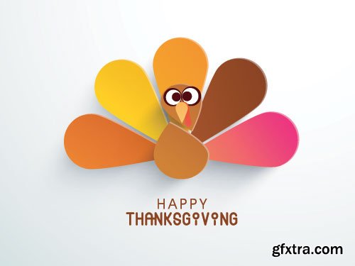 ThanksGiving Celebration Cards 25xEPS