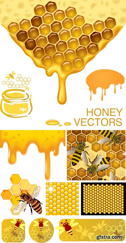 Honey Vectors 10xEPS