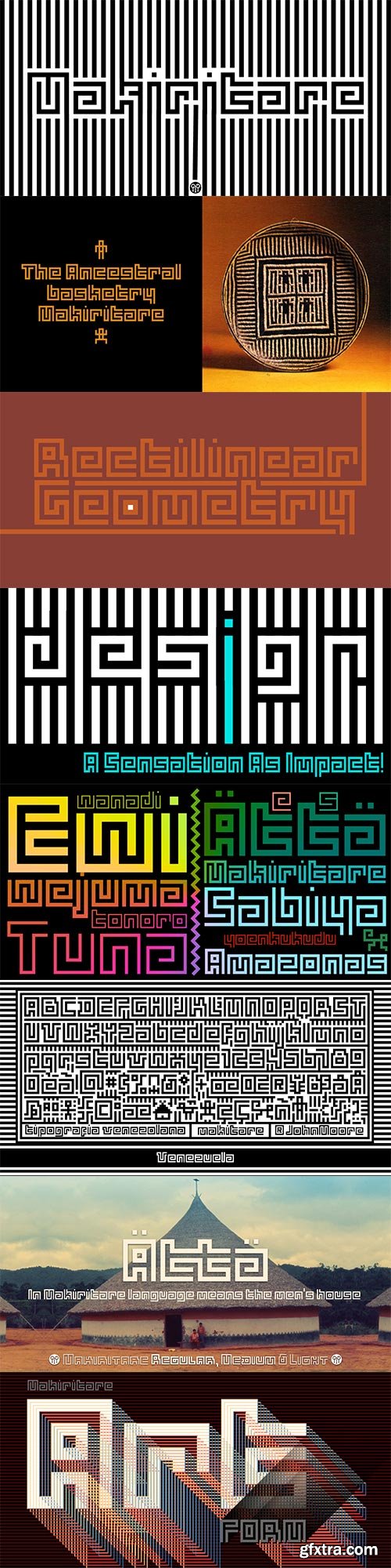 Makiritare Font Family 3xOTF $81