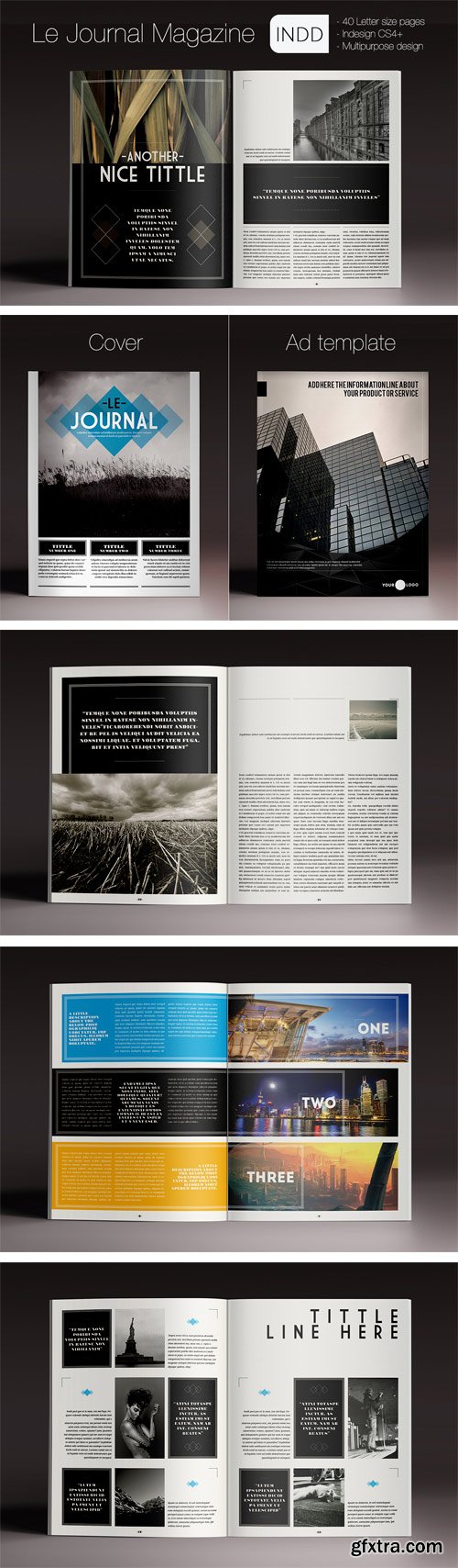 InDesign Template - Le Journal Magazine 101215