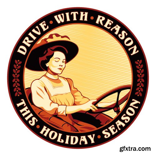 Retro Characters in 3-Color Print Halftone 25xEPS in Stock