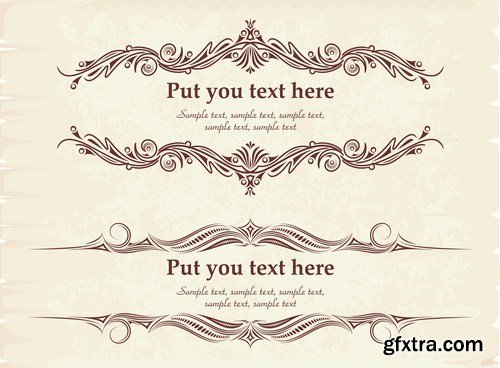 Antique Design Elements - 30 Vector Antique Design Elements - 30 Vector