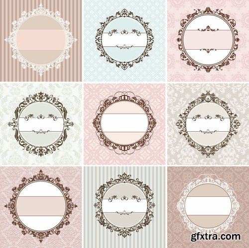 Antique Design Elements - 30 Vector Antique Design Elements - 30 Vector