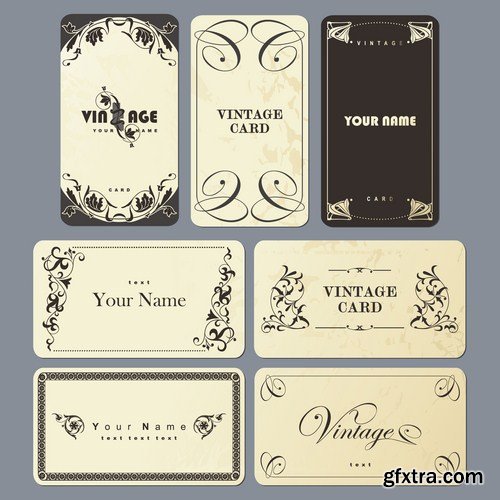 Antique Design Elements - 30 Vector Antique Design Elements - 30 Vector
