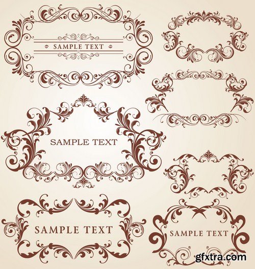 Antique Design Elements - 30 Vector Antique Design Elements - 30 Vector