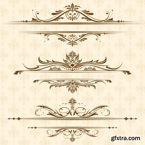 Antique Design Elements - 30 Vector Antique Design Elements - 30 Vector