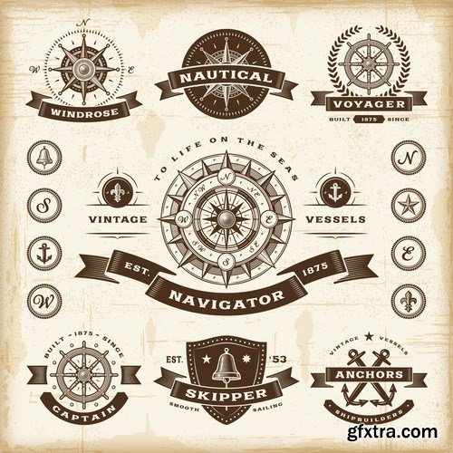 Antique Design Elements - 30 Vector Antique Design Elements - 30 Vector