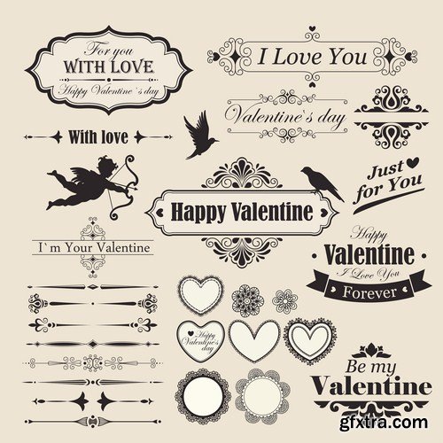Antique Design Elements - 30 Vector Antique Design Elements - 30 Vector