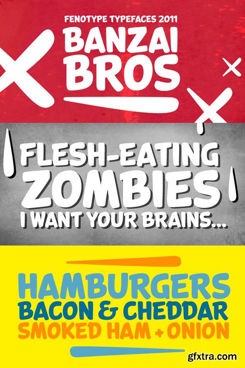 Banzai Bros Font Family $20