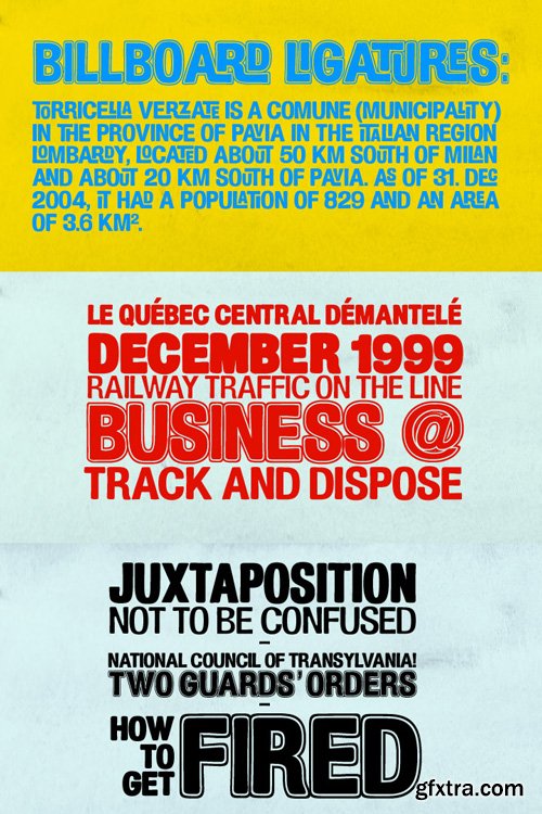 Billboard Font Family $39.95