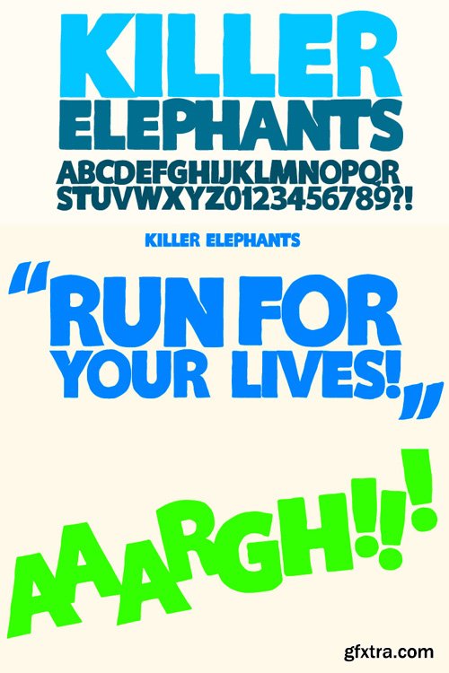 Killer Elephant Font Family $17.96