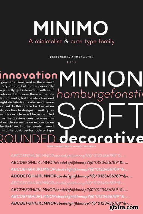 Minimo Font Family $99