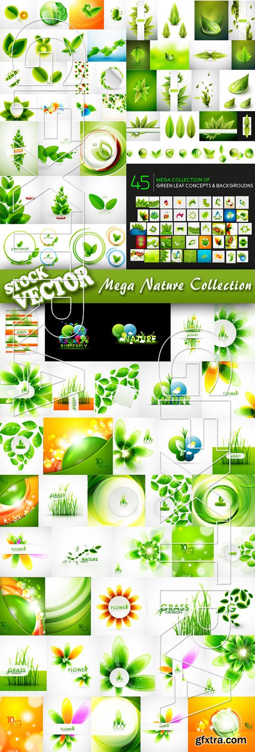 Stock Vector - Mega Nature Collection