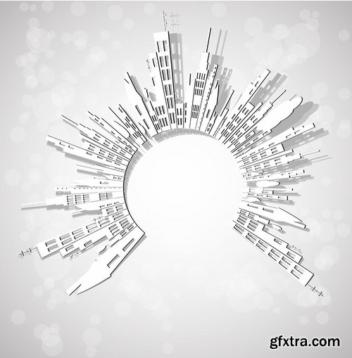 Building and architecture with drawings - 25 Eps Building and architecture with drawings - 25 Eps