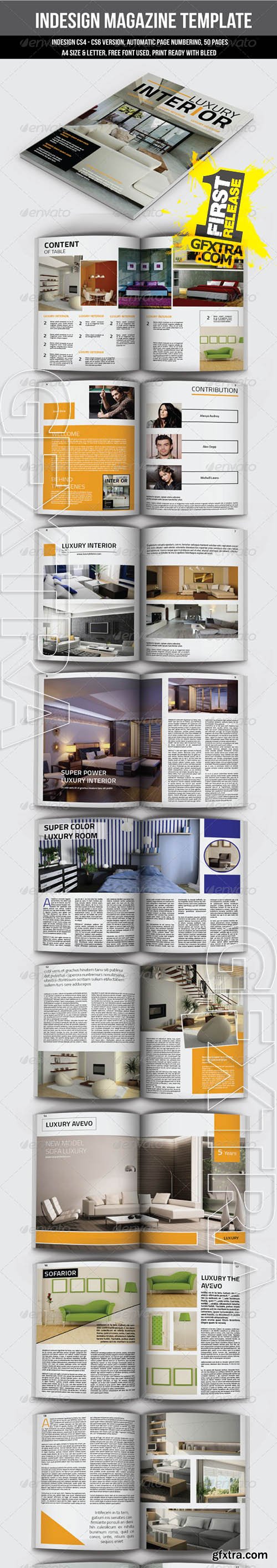 Indesign Magazine Template 50 Page - GraphicRiver 6862382