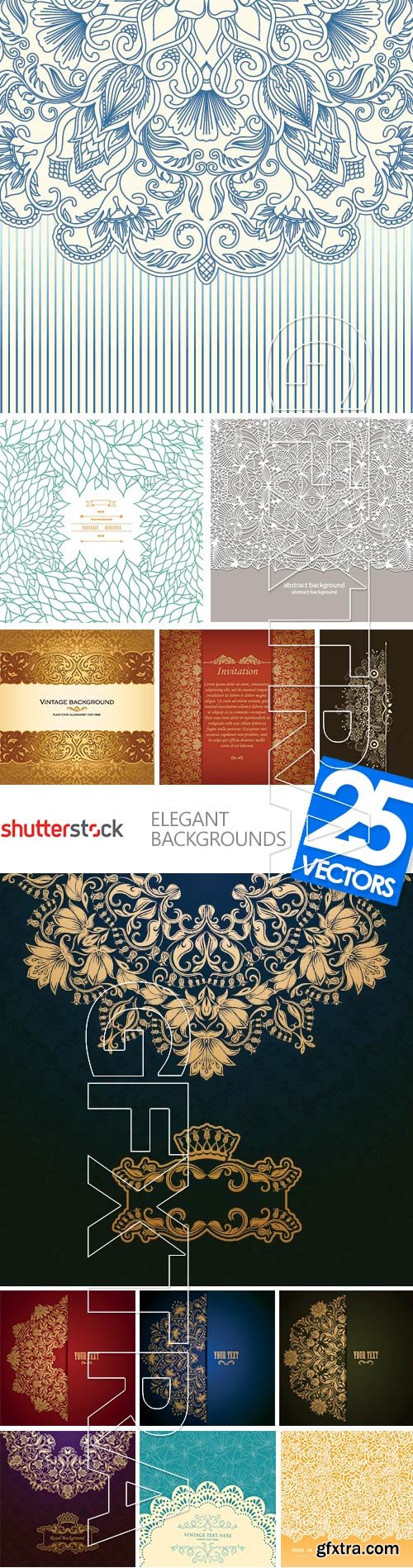 Elegant Backgrounds 25xEPS