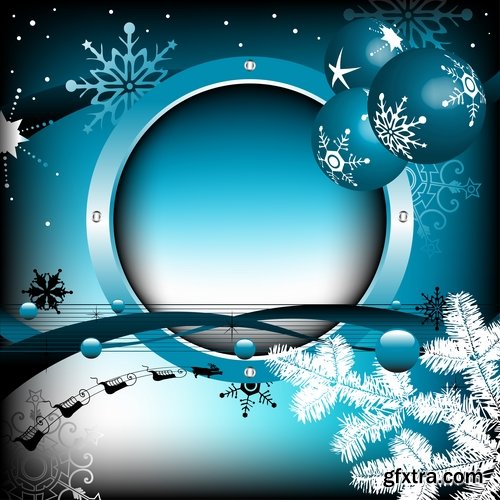 Collection of different backgrounds winter #3-25 Eps