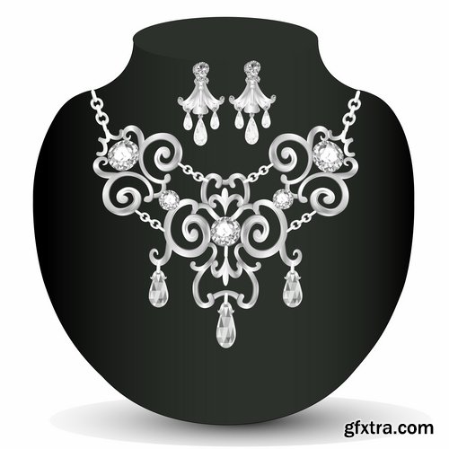 Jewelry collection vector picture 25 Eps
