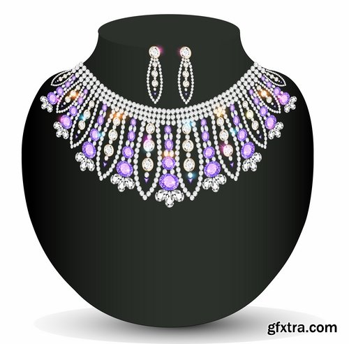 Jewelry collection vector picture 25 Eps