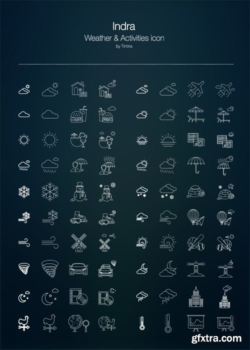 PSD Web Icons - Indra - 80 Weather & Activities Icon