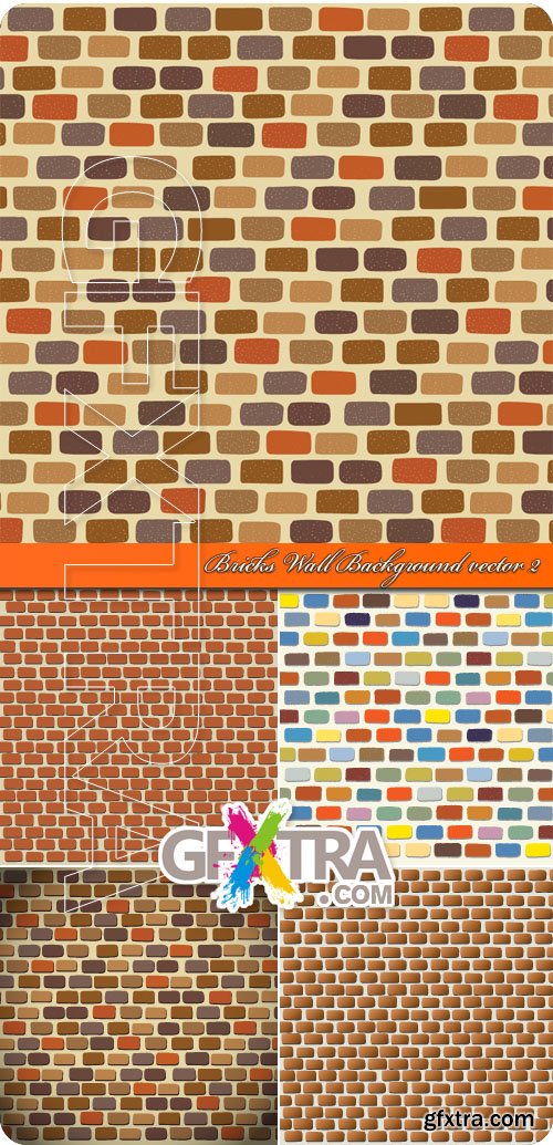 Bricks Wall Background vector 2