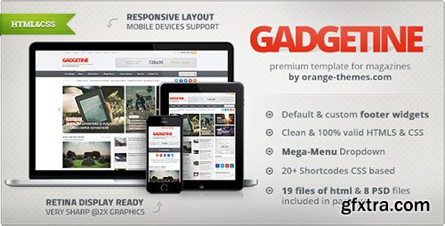 ThemeForest - Gadgetine - Responsive News and Magazine HTML - RIP