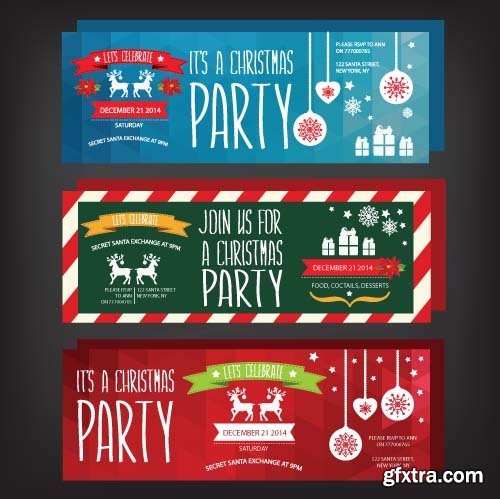Christmas Party Flyers Templates - 25x EPS