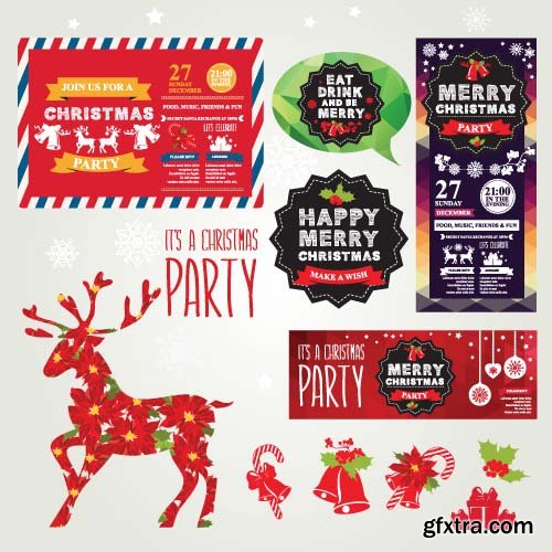 Christmas Party Flyers Templates - 25x EPS