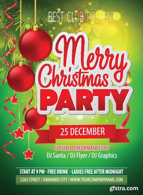 Christmas Party Flyers Templates - 25x EPS