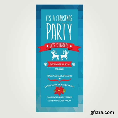 Christmas Party Flyers Templates - 25x EPS