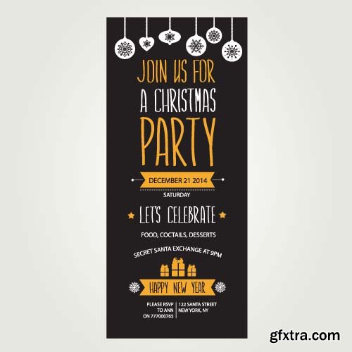 Christmas Party Flyers Templates - 25x EPS