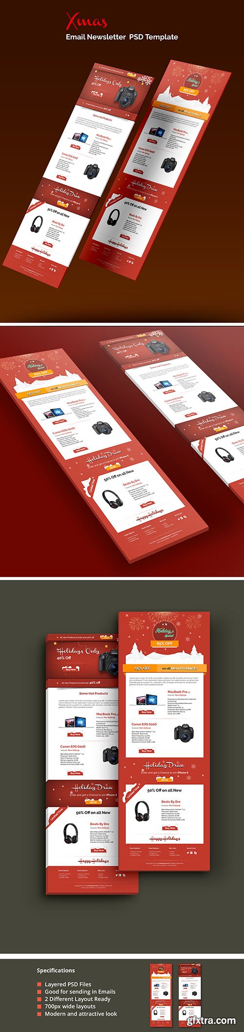 PSD Web Template - Xmas - Email Newsletter Theme