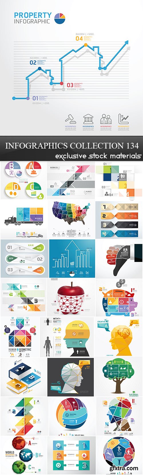 Infographics Templates, 25xEPS