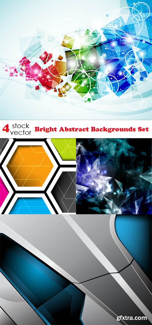 Vectors - Bright Abstract Backgrounds Set