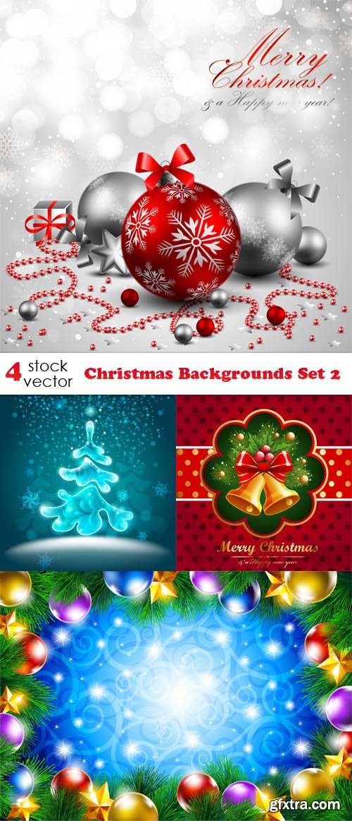 Vectors - Christmas Backgrounds Set 2