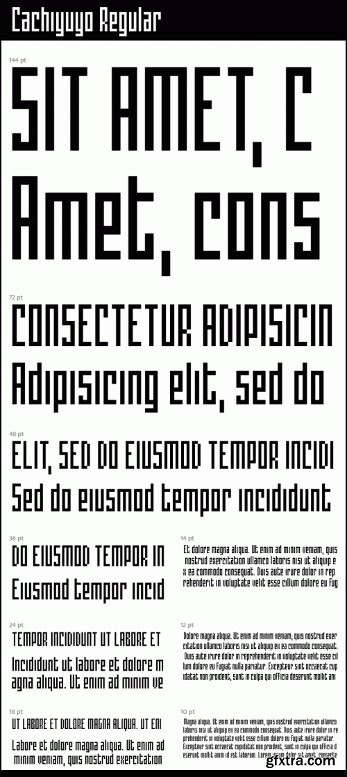 Cachiyuyo Bitmap Font Family 3xOTF