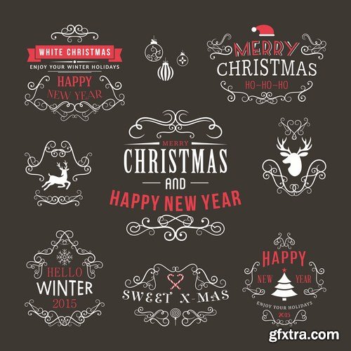New Year Design Elements 2015 - 30 Vector New Year Design Elements 2015 - 30 Vector