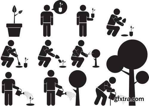 Vector - People Silhouette &amp; Icons