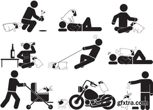 Vector - People Silhouette &amp; Icons