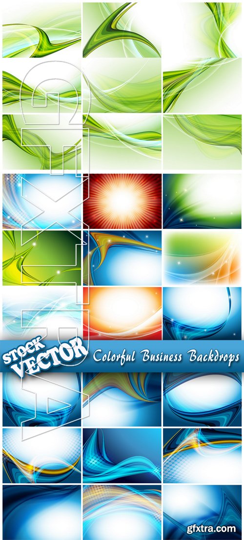 Stock Vector - Colorful Business Backdrops