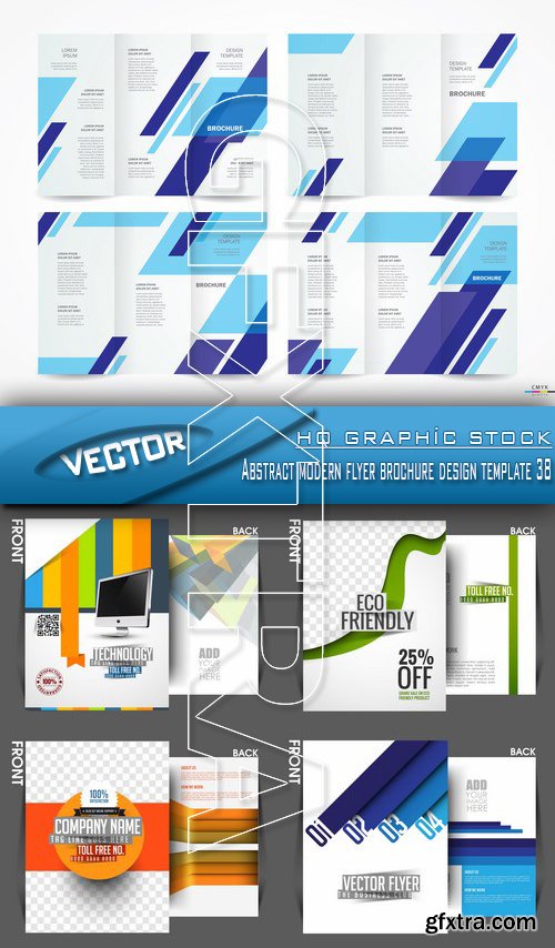 Stock Vector - Abstract modern flyer brochure design template 38