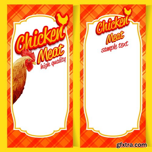 Chicken, Steaks and Fish 25xEPS Chicken, Steaks and Fish 25xEPS