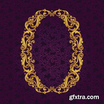 Victorian - Baroque Golden Alphabet 26xEPS Victorian - Baroque Golden Alphabet 26xEPS