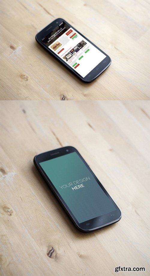 2 Android Phone Mock up Templates