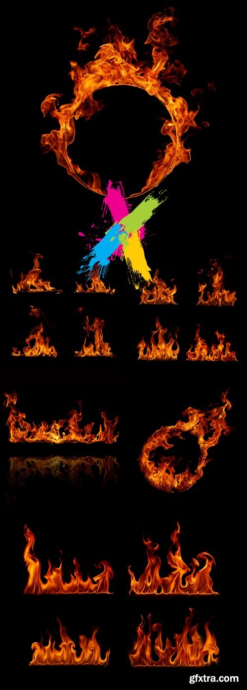 Stock Photo - Fire Flames Backgrounds 2
