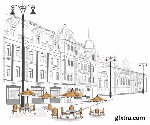 Collection of different architecture 25 Eps