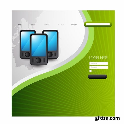 Collection of website templates #3-25 Eps